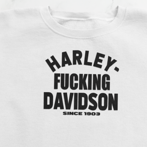 HARLEY F*CKING DAVIDSON SWEATER white