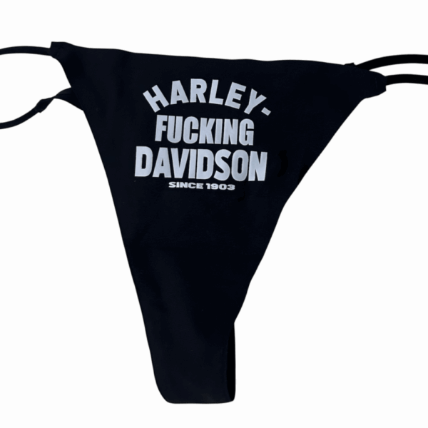 HARLEY F*CKING DAVIDSON THONG black