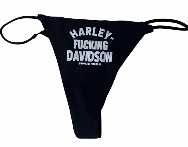 HARLEY F*CKING DAVIDSON THONG black